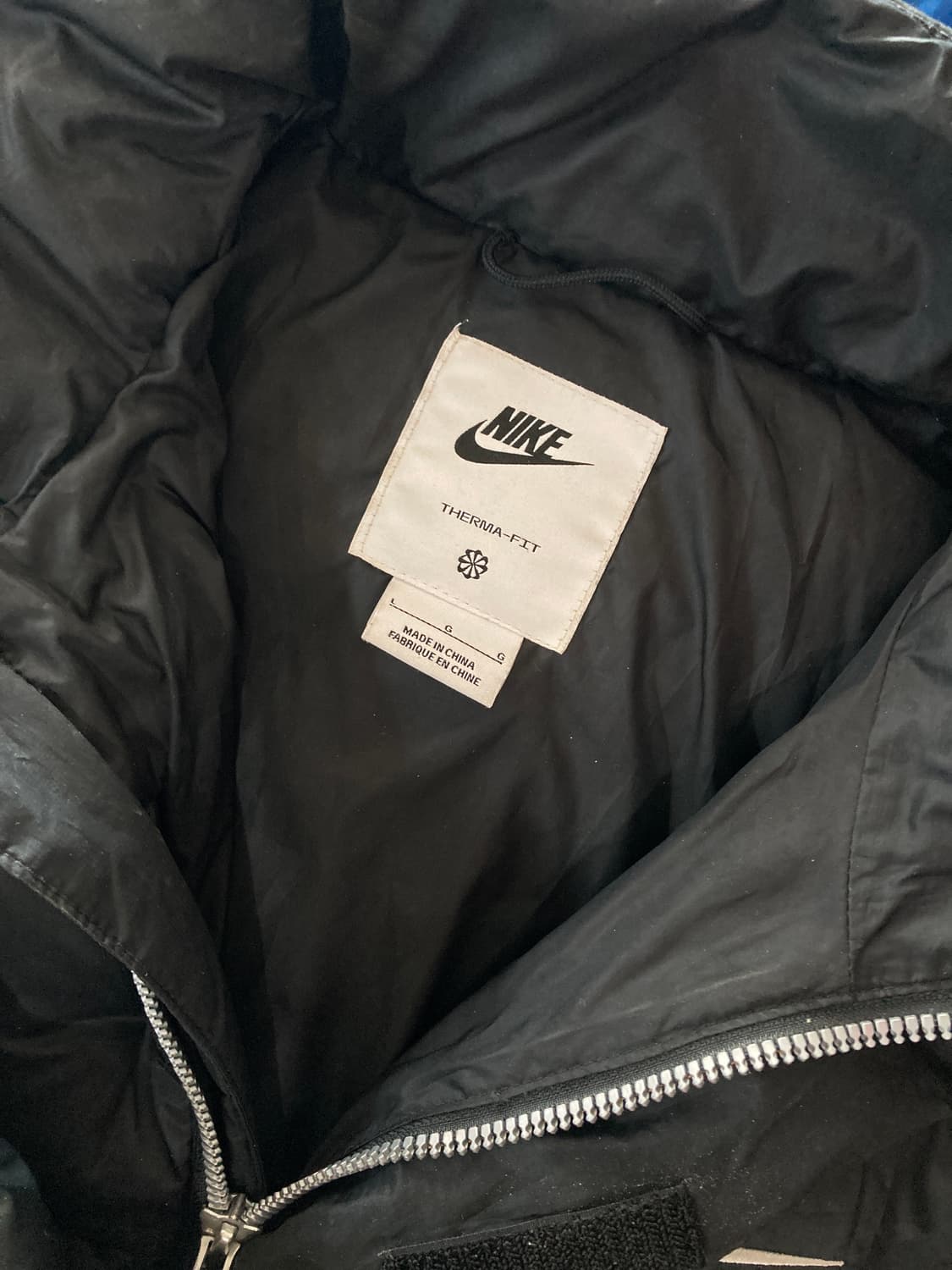 나이키 스우시 블랙 패딩 점퍼 L 상품이미지5