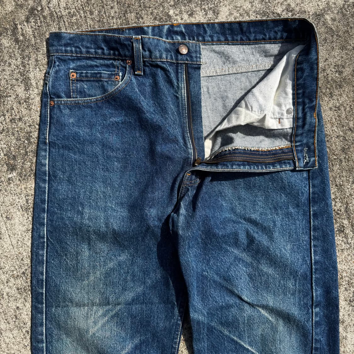 [37] 90s 리바이스 505 블루 데님 팬츠 상품이미지4