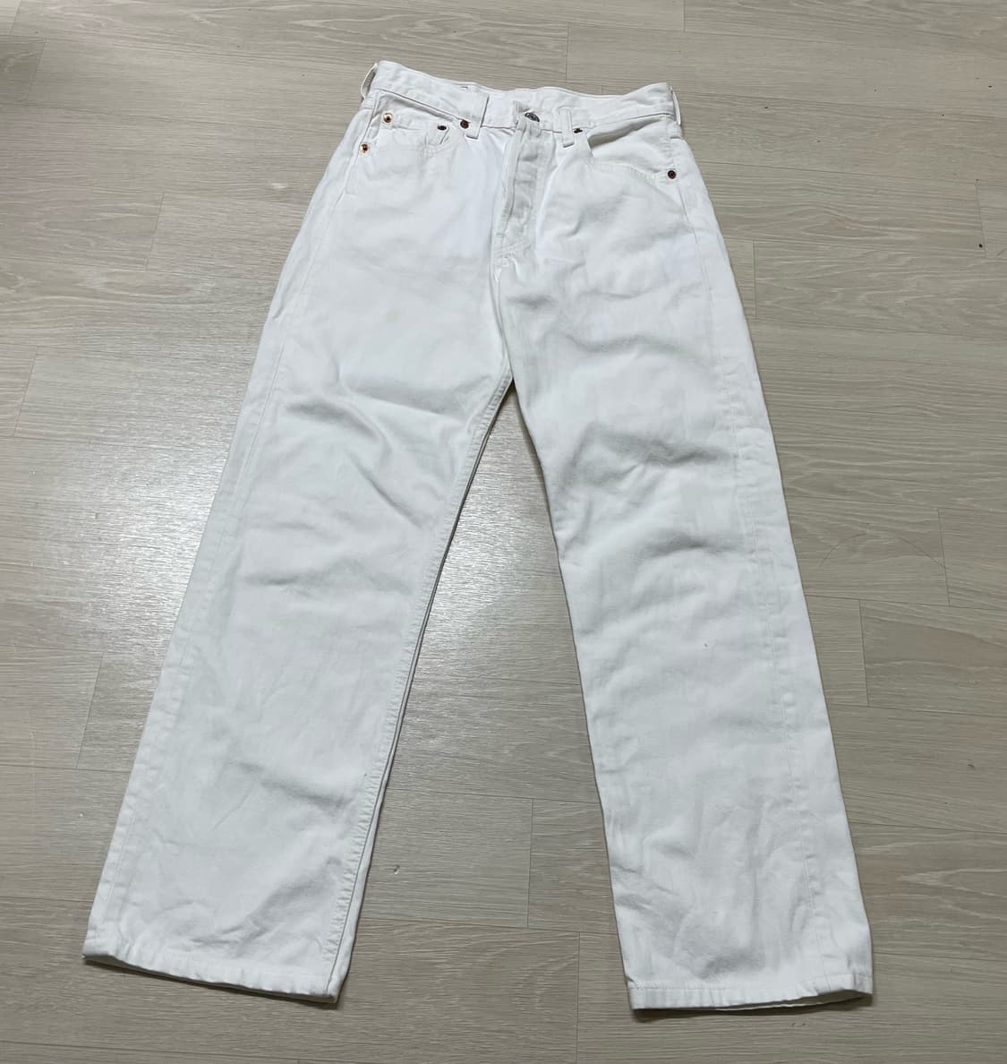 리바이스 501 크림진 여성 바지 상품이미지1