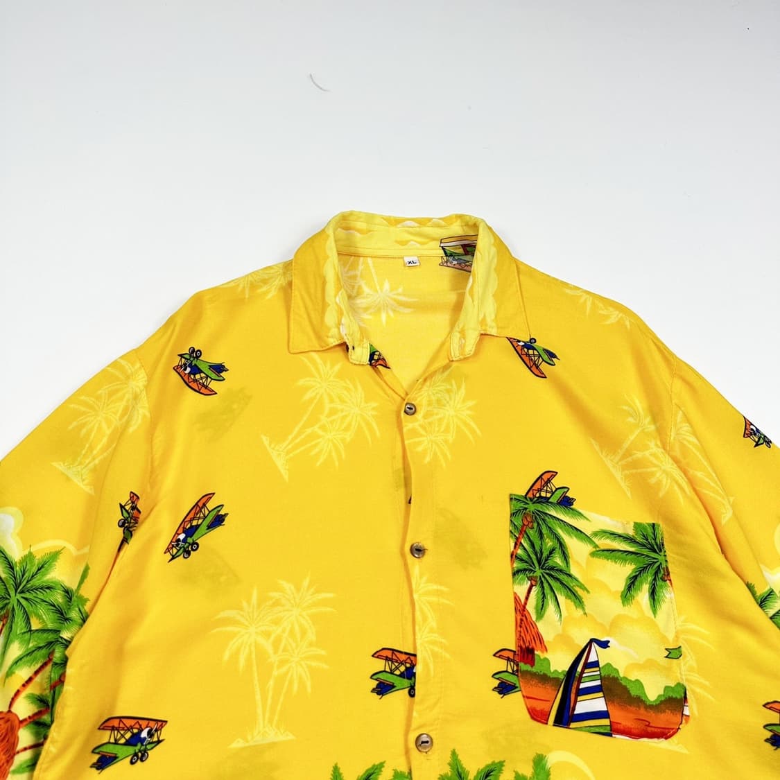 VTG 빈티지 하와이안 패턴 반팔 셔츠 (XL) 상품이미지1