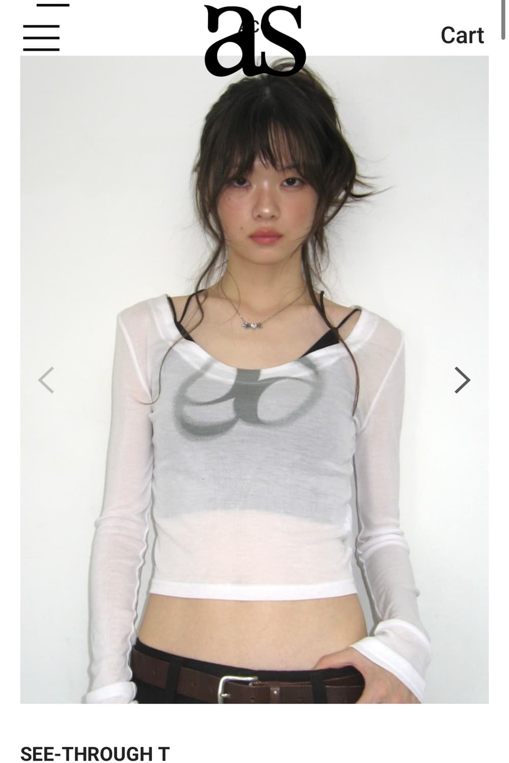 ASON SEE-THROUGH T 상품이미지1