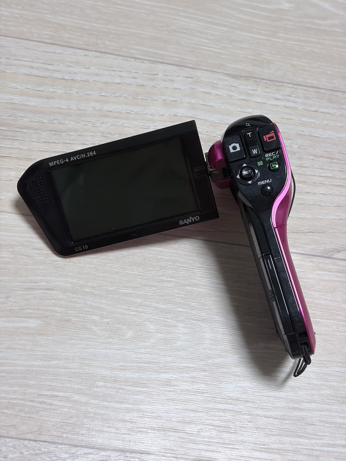 산요작티 cg10 캠코더 핑크색상 팔아요 상품이미지4