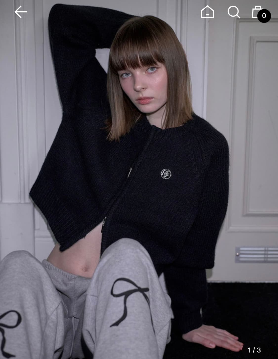 로제프란츠 투웨이 니트 가디건 블랙  상품이미지1