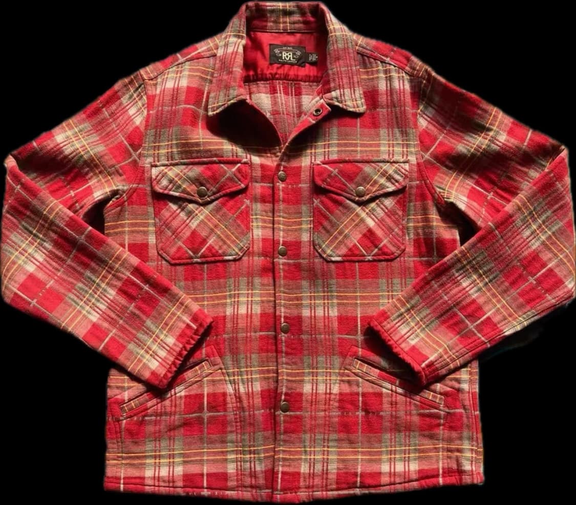 RRL(더블알엘) 퀼트 플란넬 셔츠 재킷 m 상품이미지1