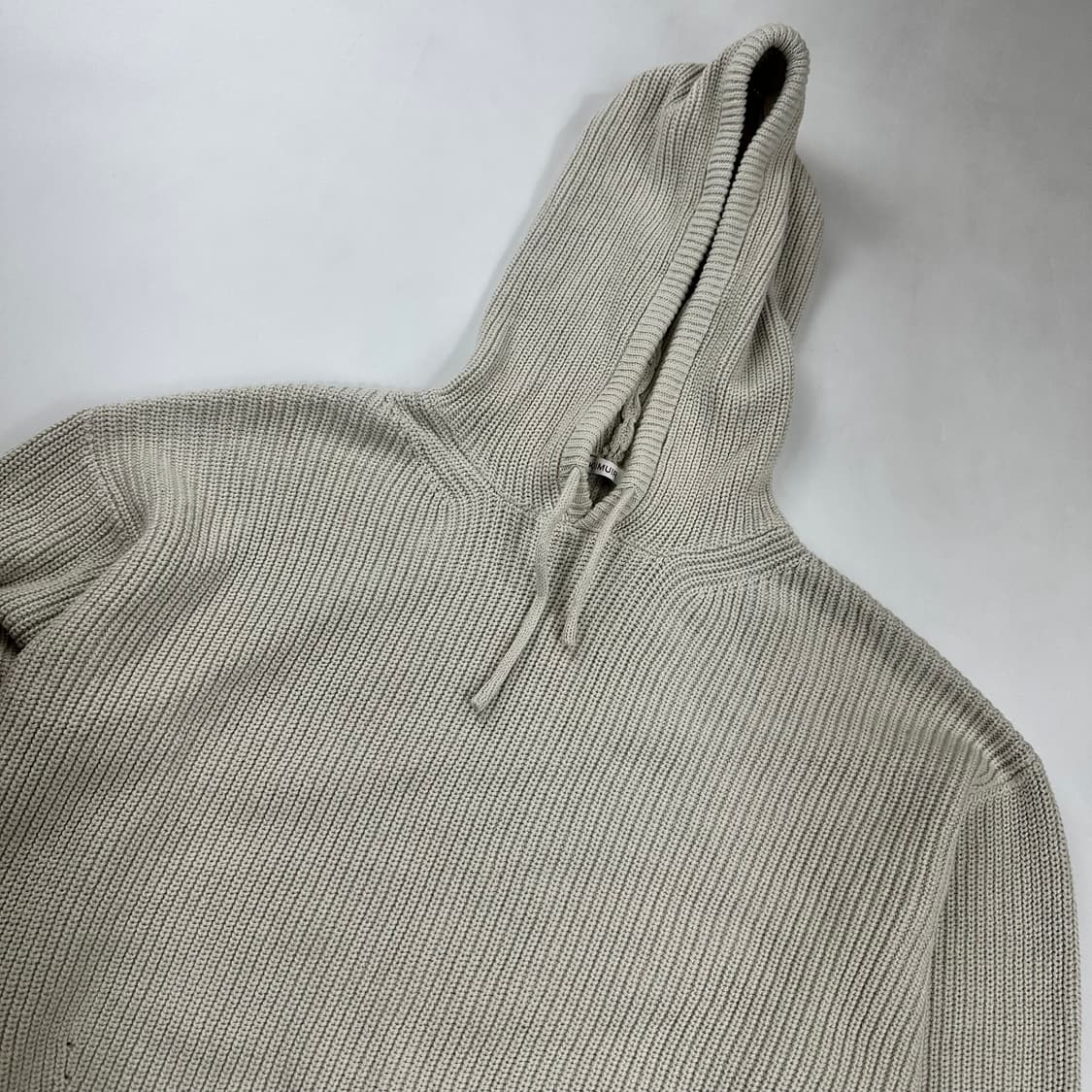 키뮤어 니트 후드 베이지 상품이미지2