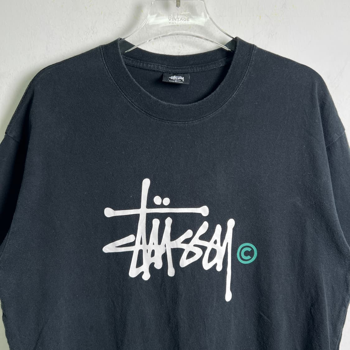 stussy 스투시 베이직 로고 반팔 티셔츠 M 상품이미지4