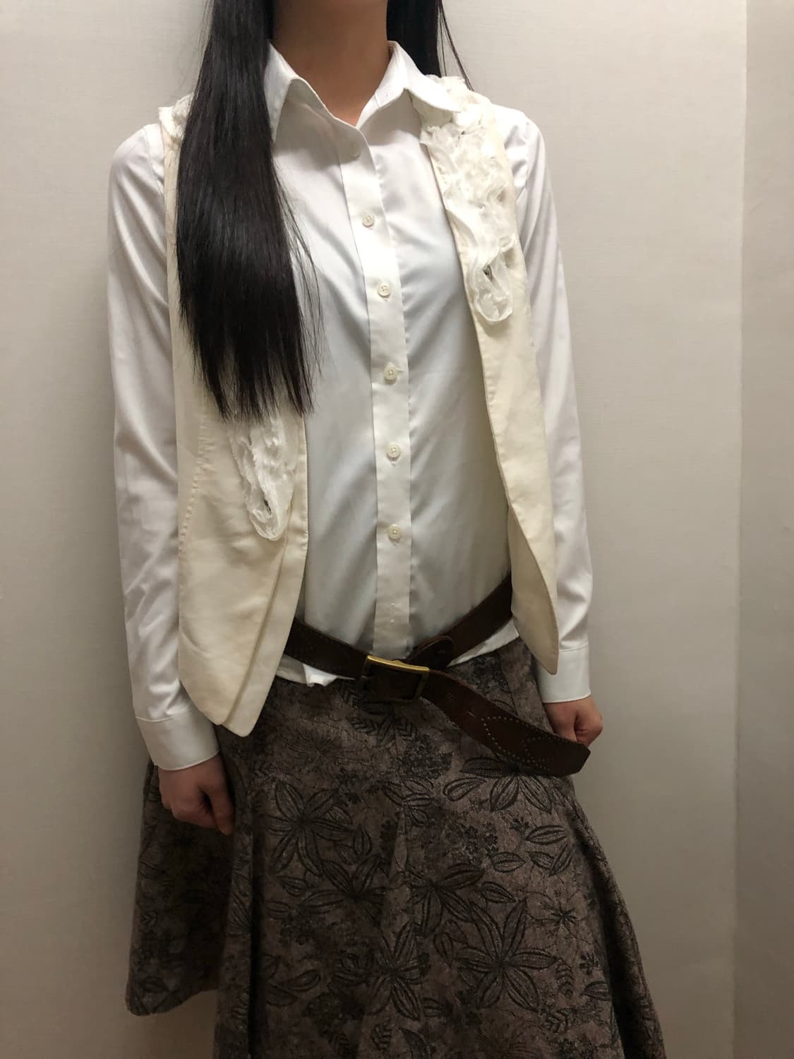 빈티지 아이보리 플라워 베스트 상품이미지3