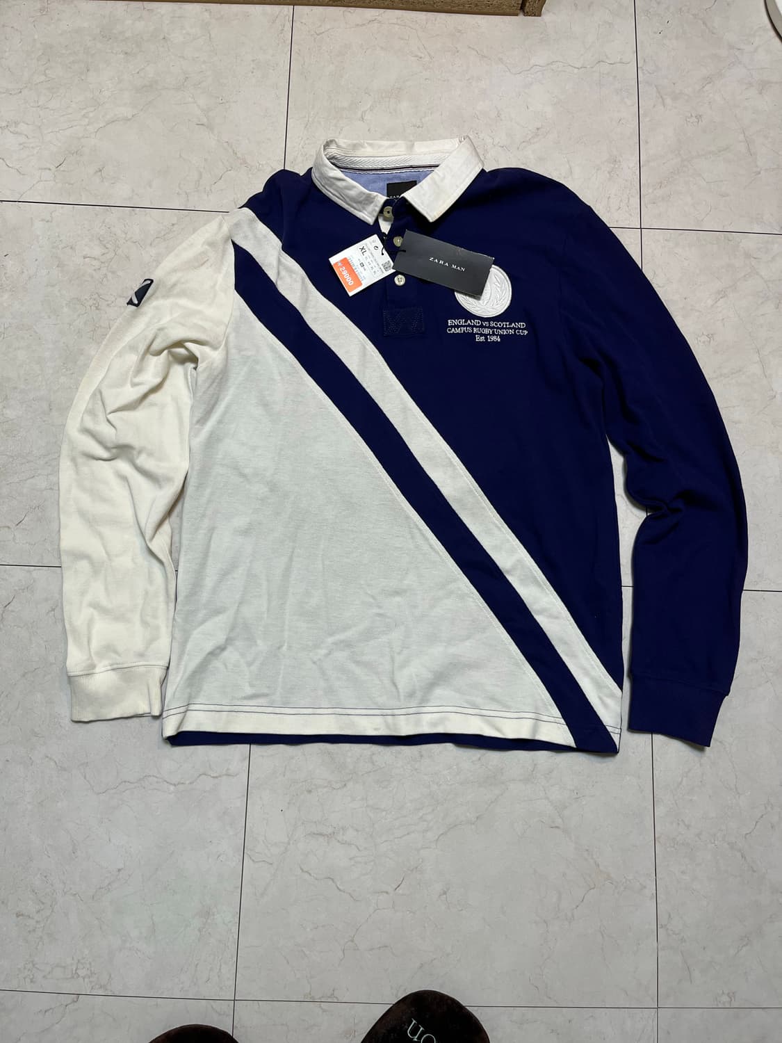 (새상품) 자라 맨 잉글랜드 vs 스코틀랜드 럭비 유니온 컵 1984 상품이미지1