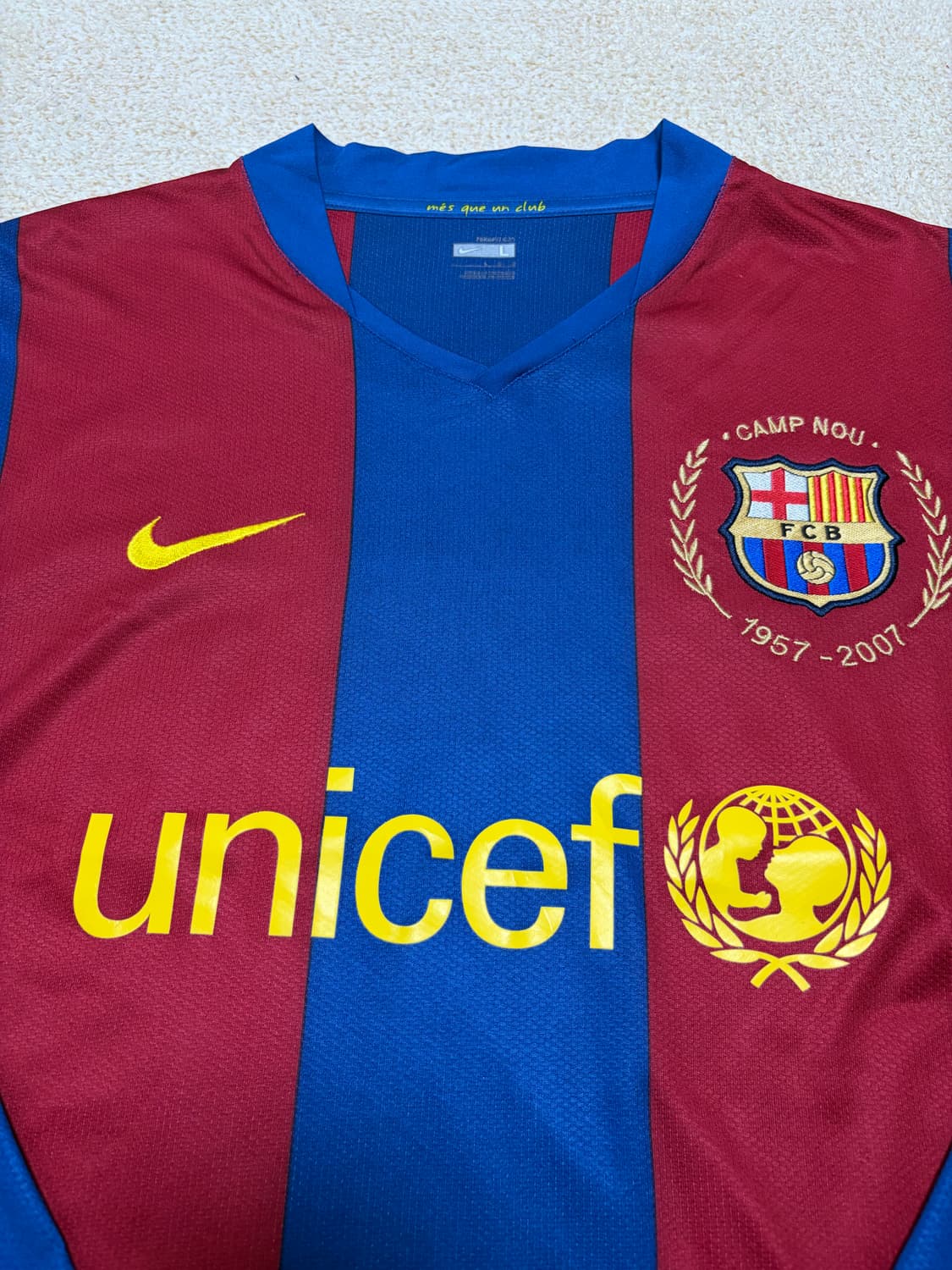 L) 07-08 나이키 바르셀로나 캄프누 유니폼 긴팔 상품이미지4