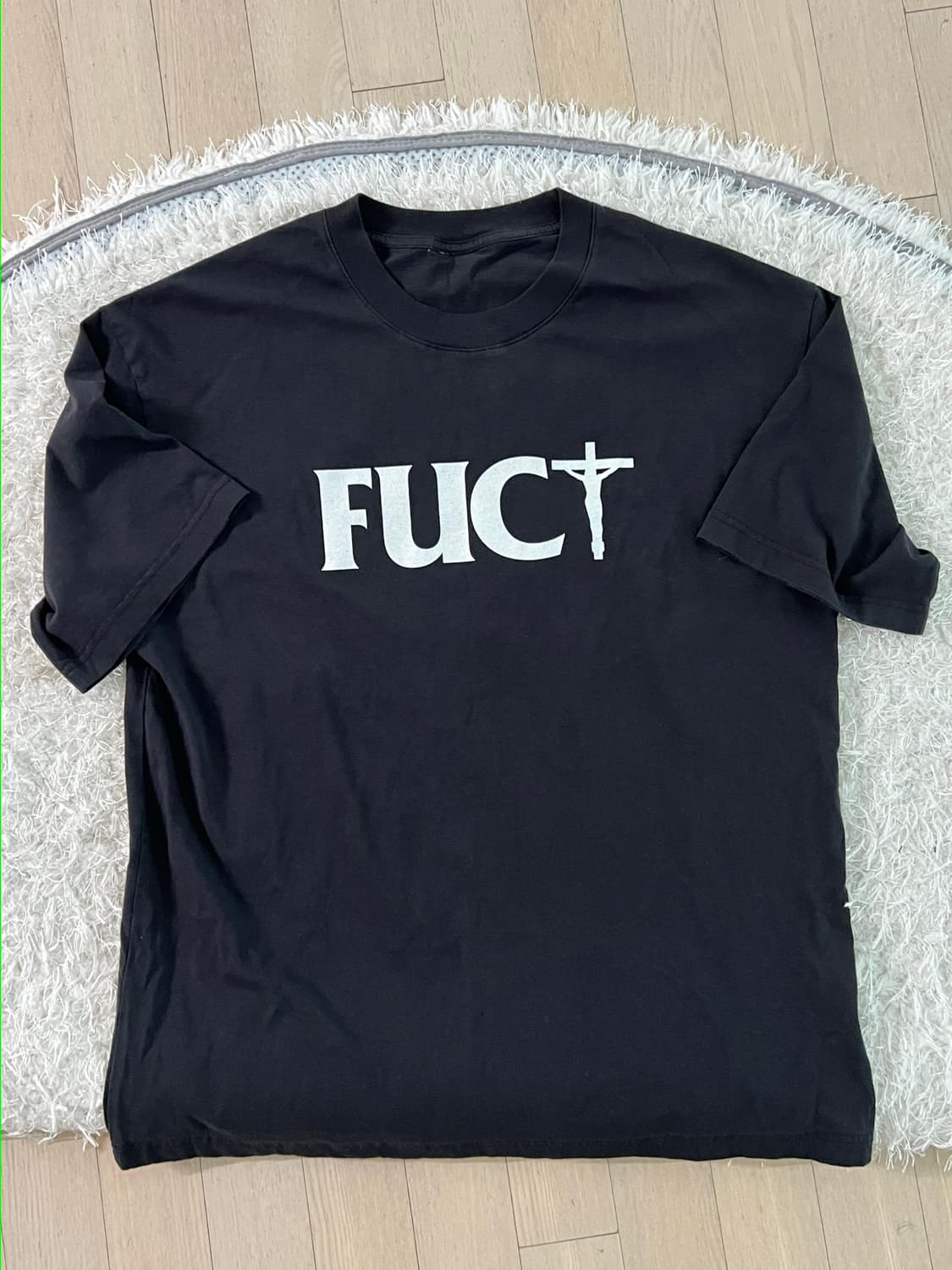 정품) 퍽트 fuct 크로스 십자가 반팔 xl 상품이미지3