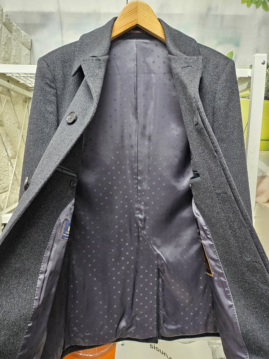 브루노파피 남성코트 95 울 캐시미어코트 반코트 심플코트 XA25 상품이미지5