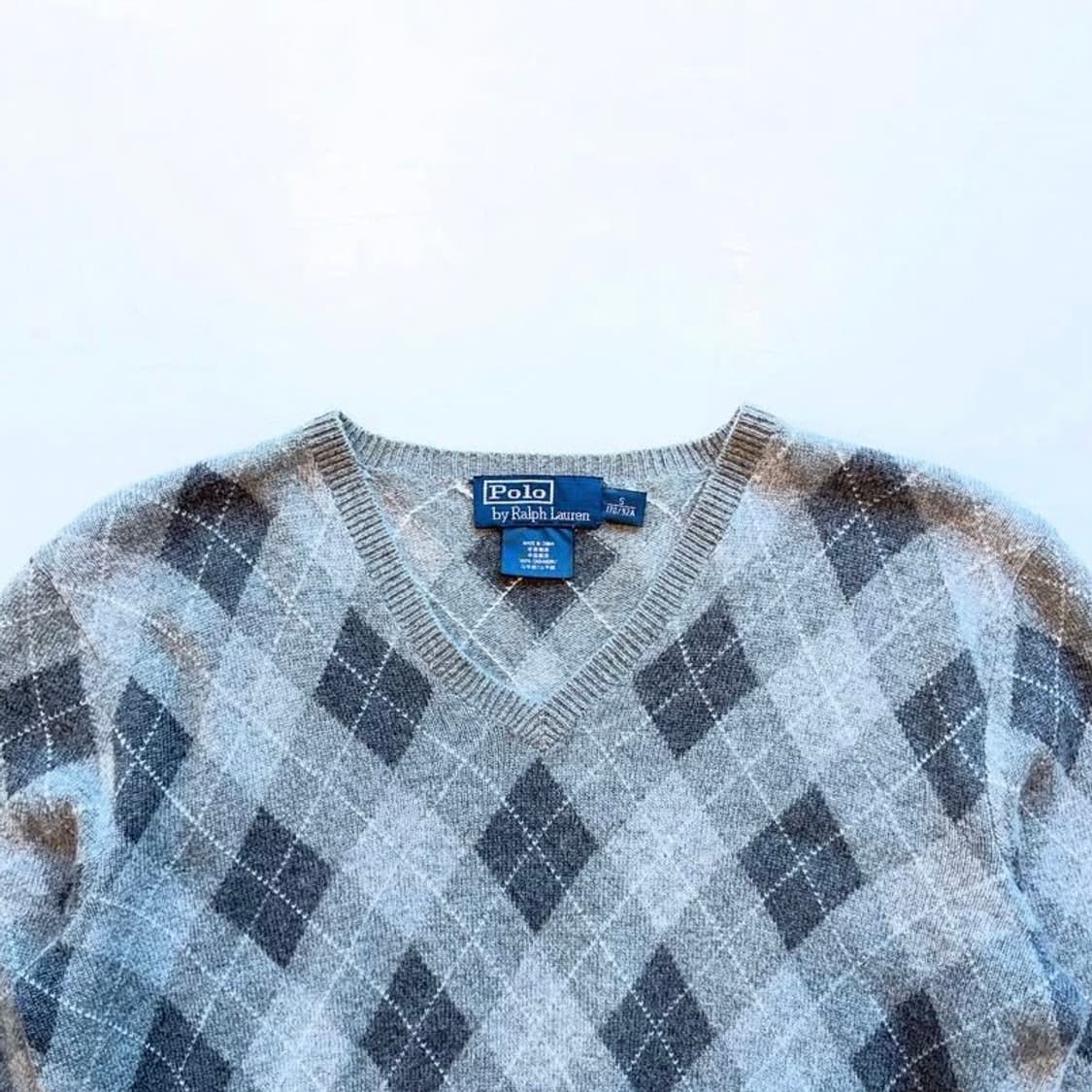 폴로랄프로렌 캐시미어 아가일 스웨터 상품이미지6