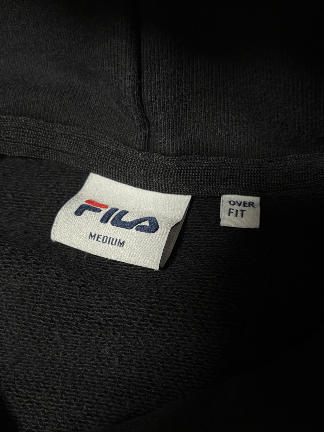 휠라 헤비웨이트 후드 블랙 M~L 상품이미지5