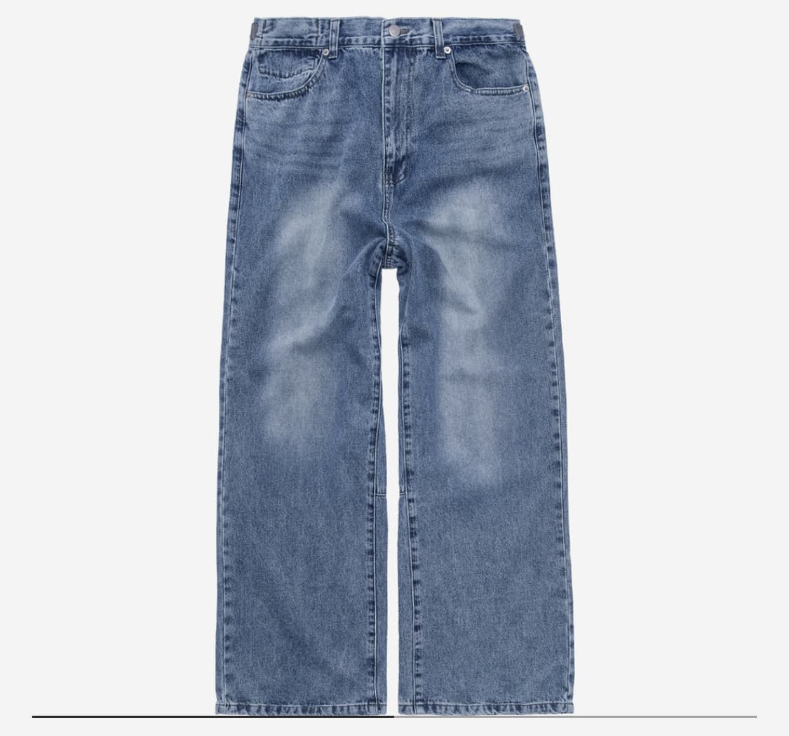 폴리테루 고시마 데님팬츠 워시드블루 상품이미지1