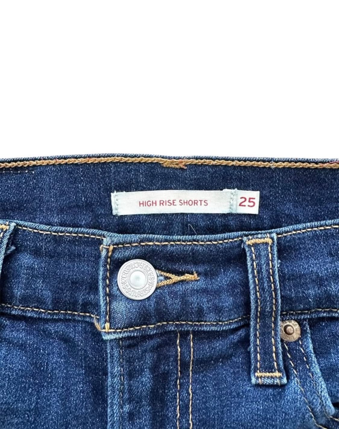 예약판매🩵 리바이스 하이라이즈 데님 숏츠 (Size 25) 상품이미지3