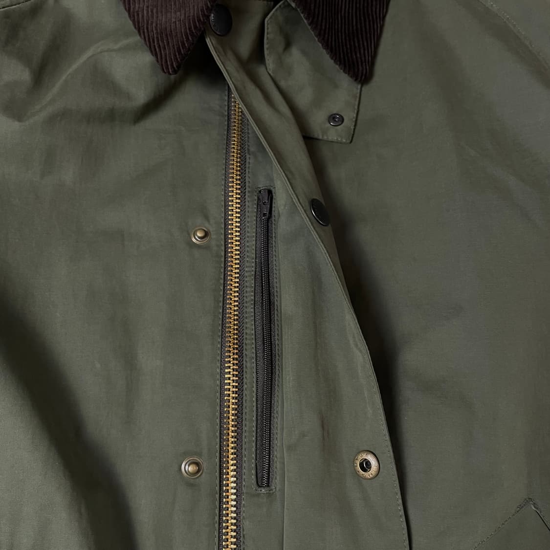 탑텐 카키 야상 코듀로이 넥 자켓 105 상품이미지5