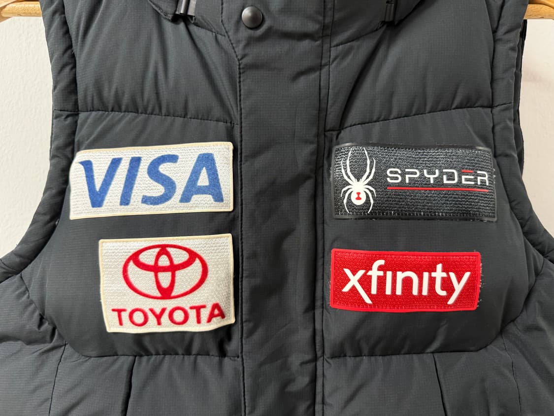 90 S사이즈 스파이더 스키팀 블랙 패딩조끼 상품이미지2