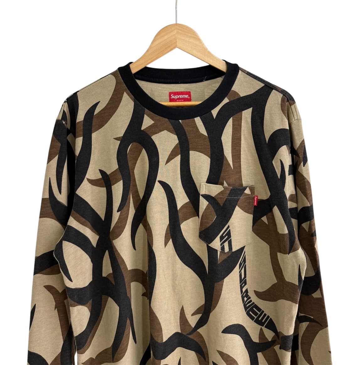 슈프림 19FW 트라이벌 카모 포켓 롱 슬리브 상품이미지3