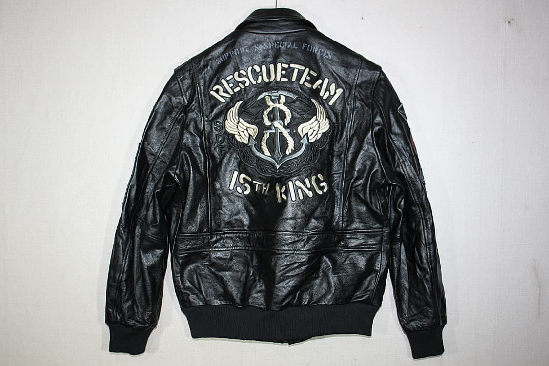 Vintage leather jacket 가죽 항공자켓(우리95) 상품이미지2