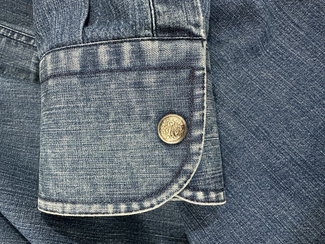 스테파노리치 데님 자수패치 버튼 장식 셔츠 상품이미지9