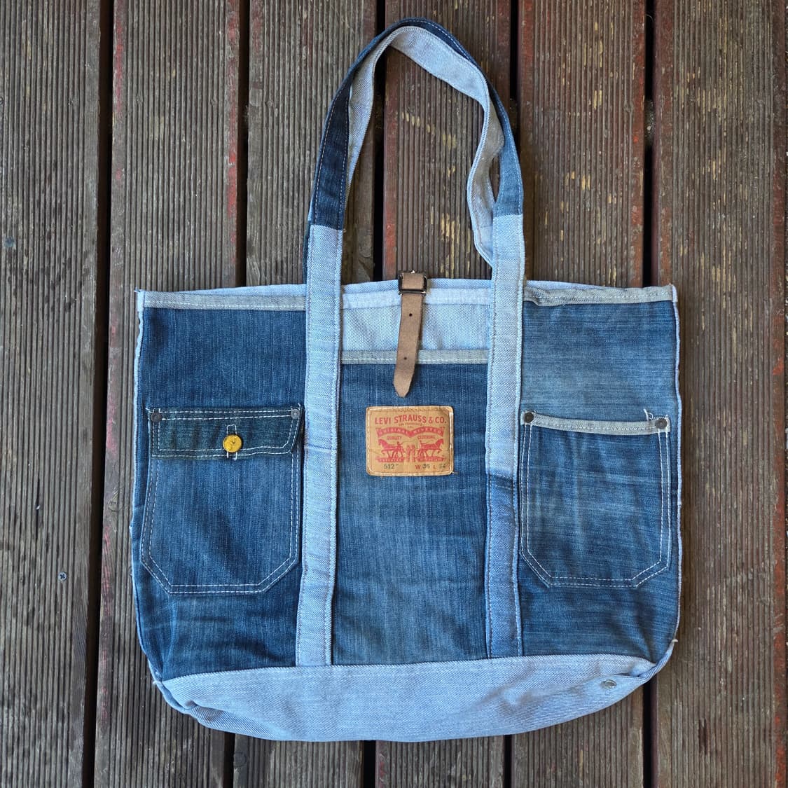리바이스 바지 리사이클링 토트백 상품이미지1