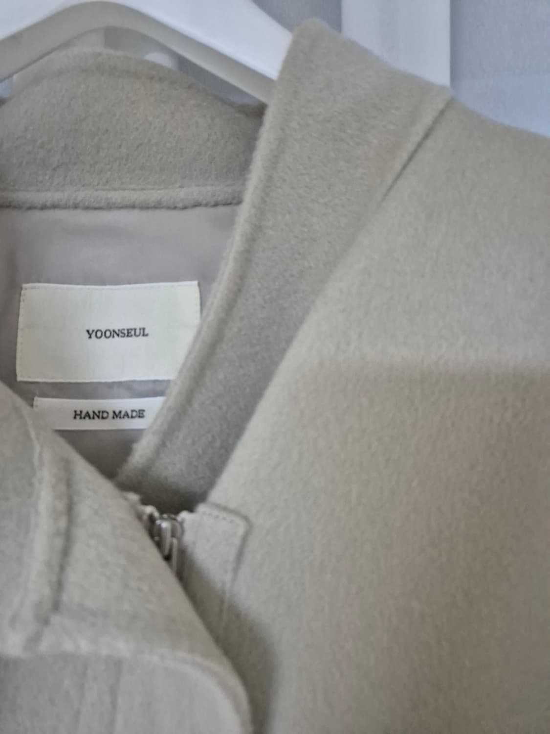[베이지 색상]윤슬마켓 윤슬샵 샵윤슬 핸드메이드 블루종 코트 자켓 상품이미지9