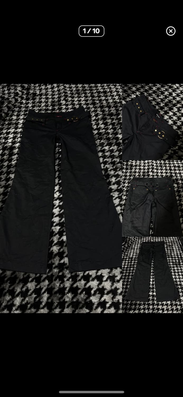 Y2k 벨트 부츠컷 바지 상품이미지2