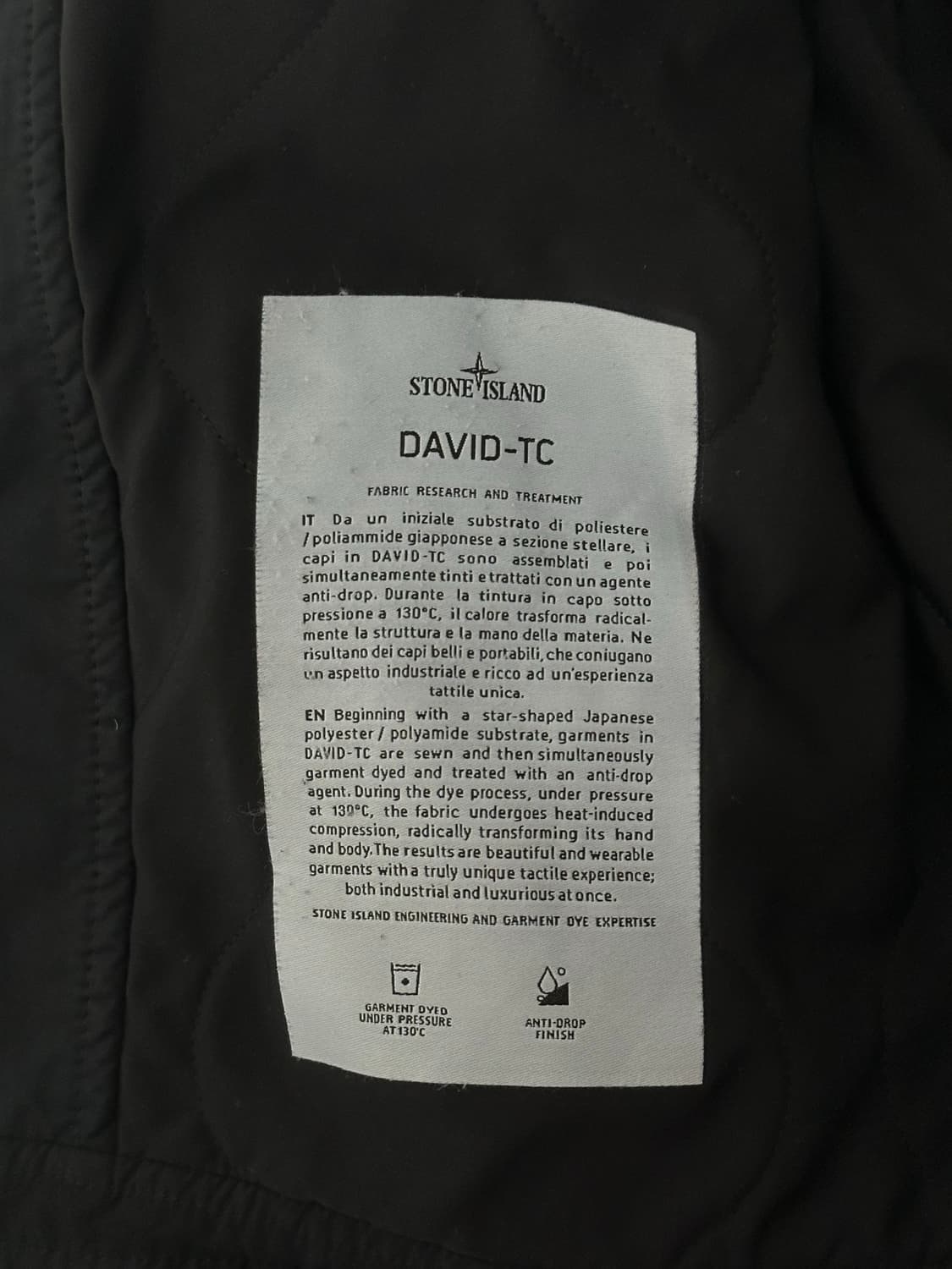 스톤아일랜드 다비드 tc 봄버 자켓 L(100-105) 상품이미지2