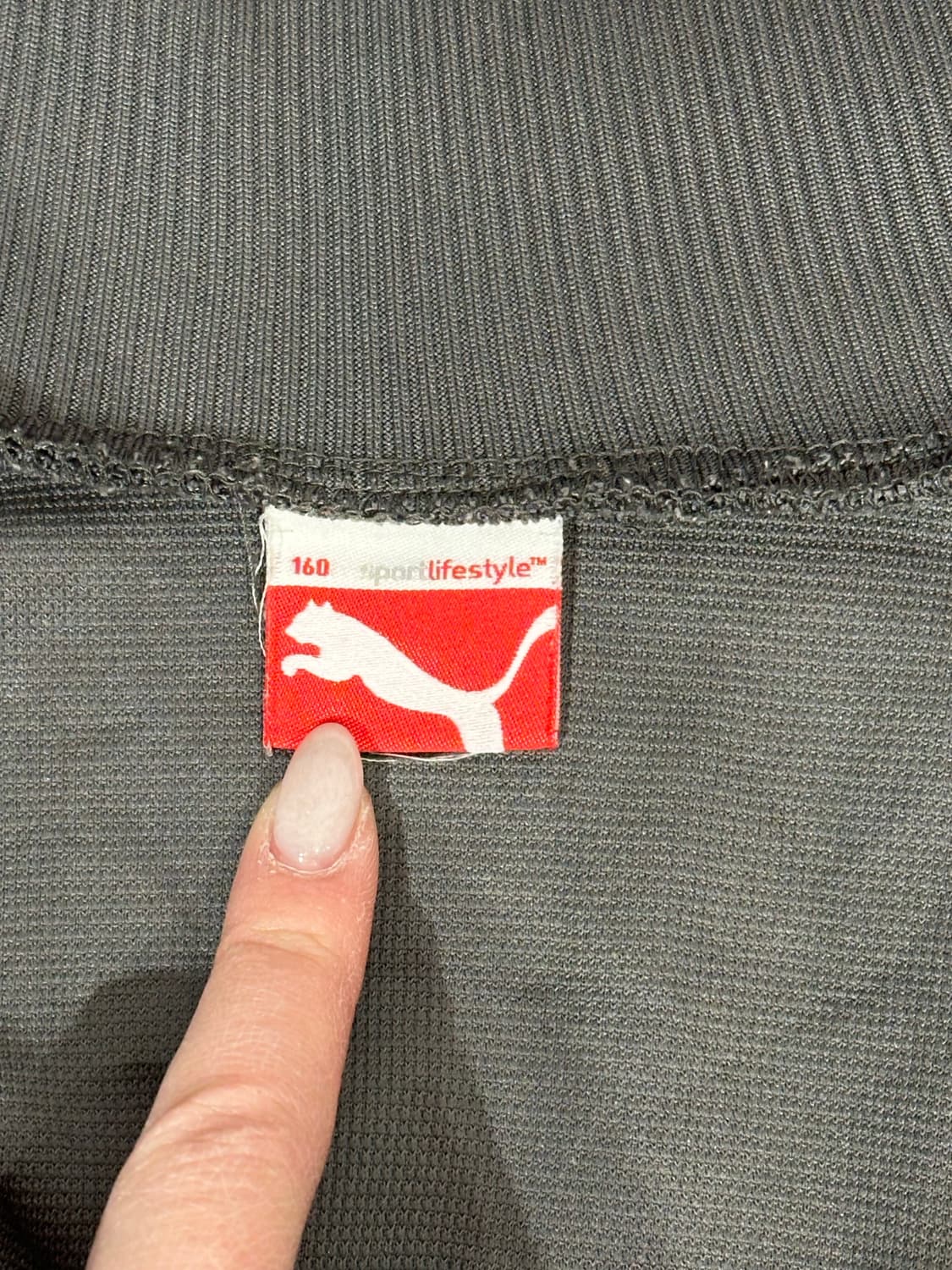 푸마 y2k 차콜 올드스쿨 오버핏 트랙탑 져지  상품이미지7