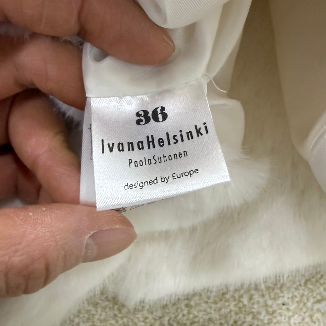 36 새상품 이바나헬싱키 여성 퍼 자켓 0126T1 상품이미지4