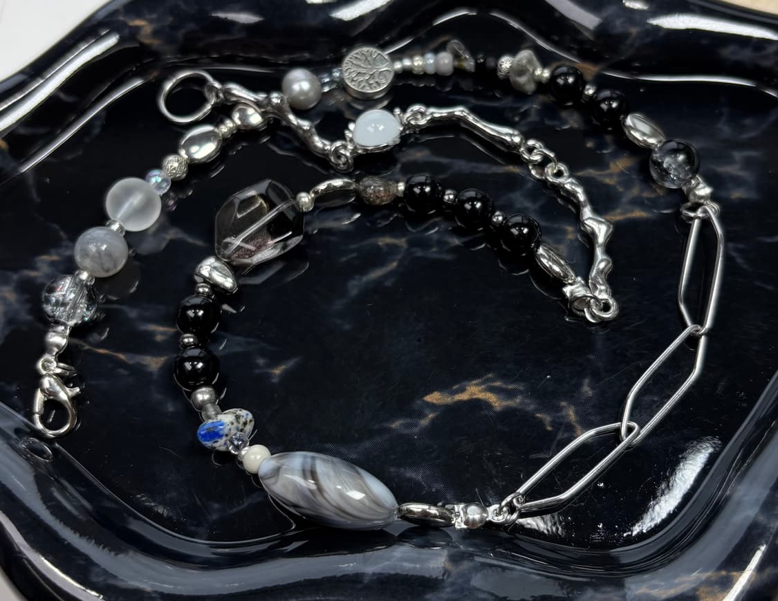 핸드메이드 비즈 목걸이 StoneLink 003 상품이미지6