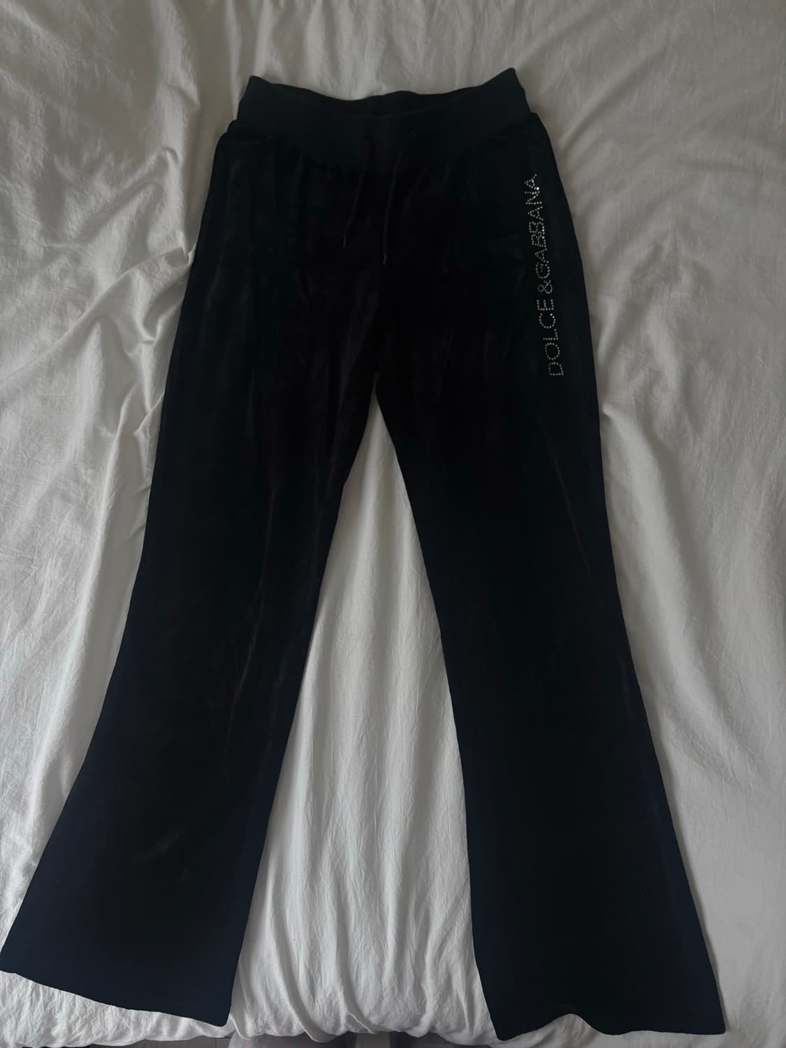 돌체앤가바나 빈티지 로우라이즈 벨벳 부츠컷 팬츠 상품이미지2