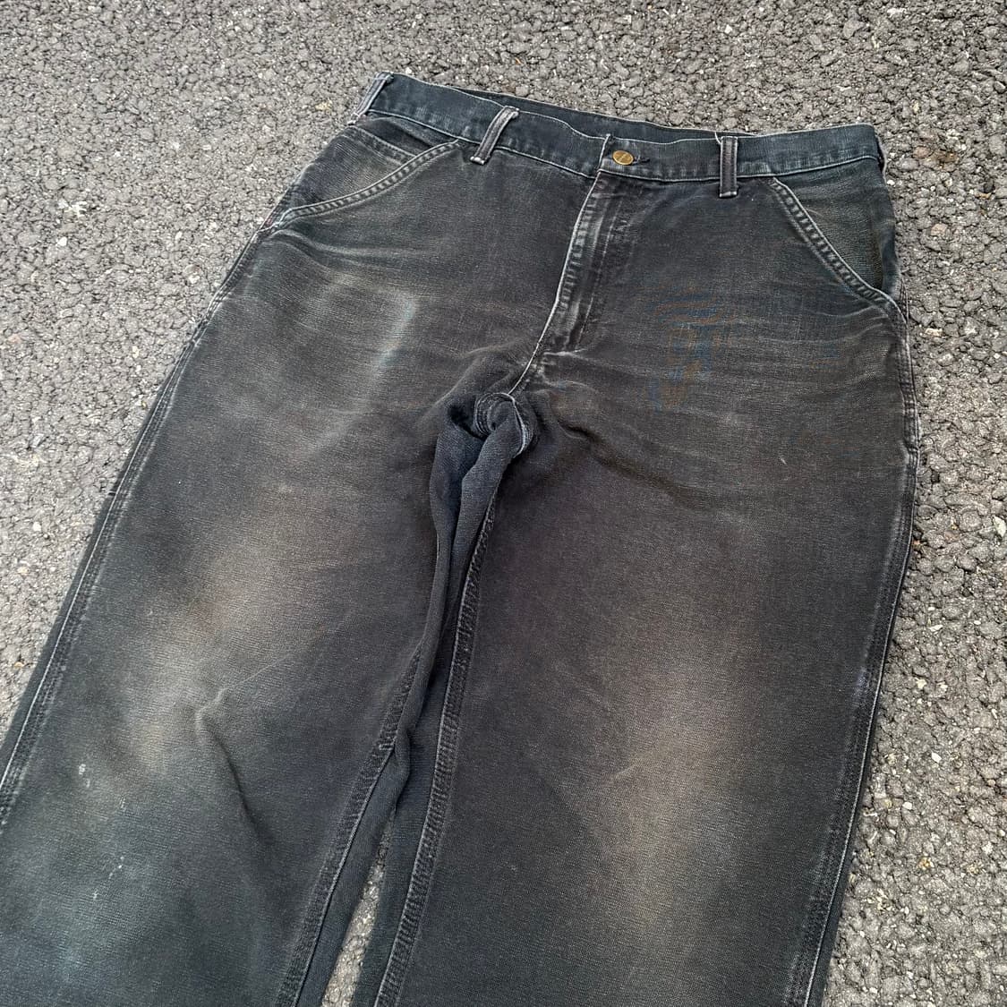 OG 빈티지 칼하트 B11 BLK 싱글니 카펜터 팬츠 상품이미지3