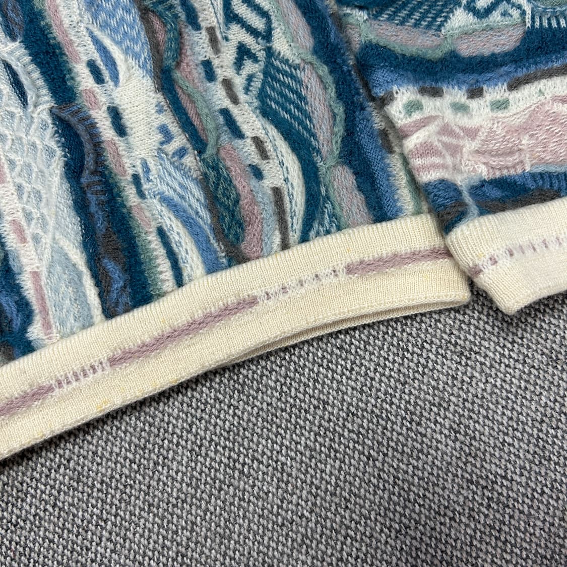 쿠지 빈티지 카라 케이블니트(S) 상품이미지9