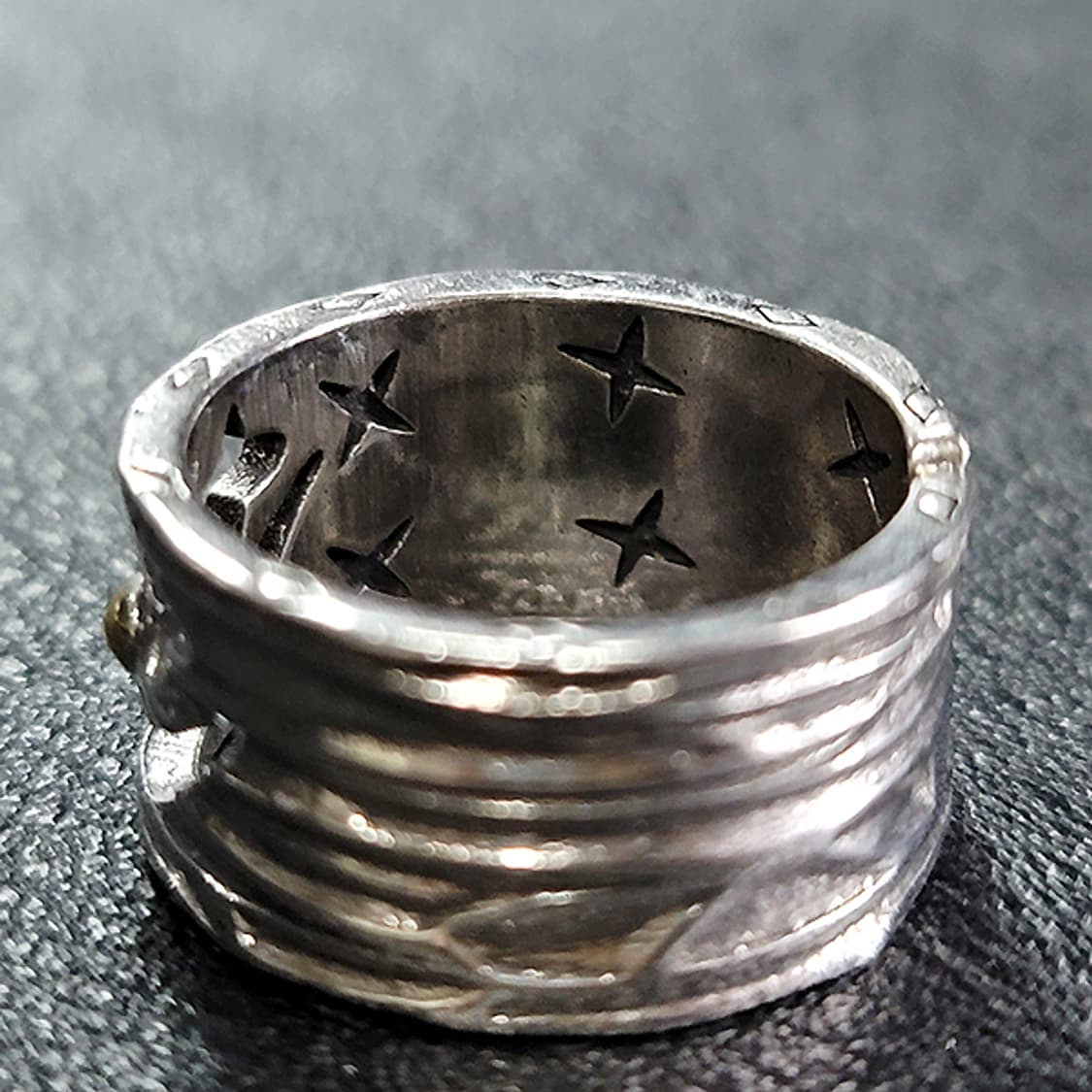 Pierrotis 실버 남자 엔틱 빈티지 명품 서커스 삐에로 광대 반지 상품이미지4