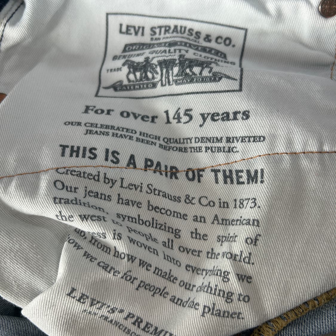 리바이스 502 레귤러 테이퍼드 핏 34 32 상품이미지6