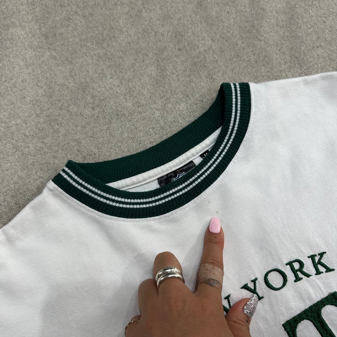 NFL 뉴욕 재츠 JETS 빅로고 자수 반팔티M 상품이미지3