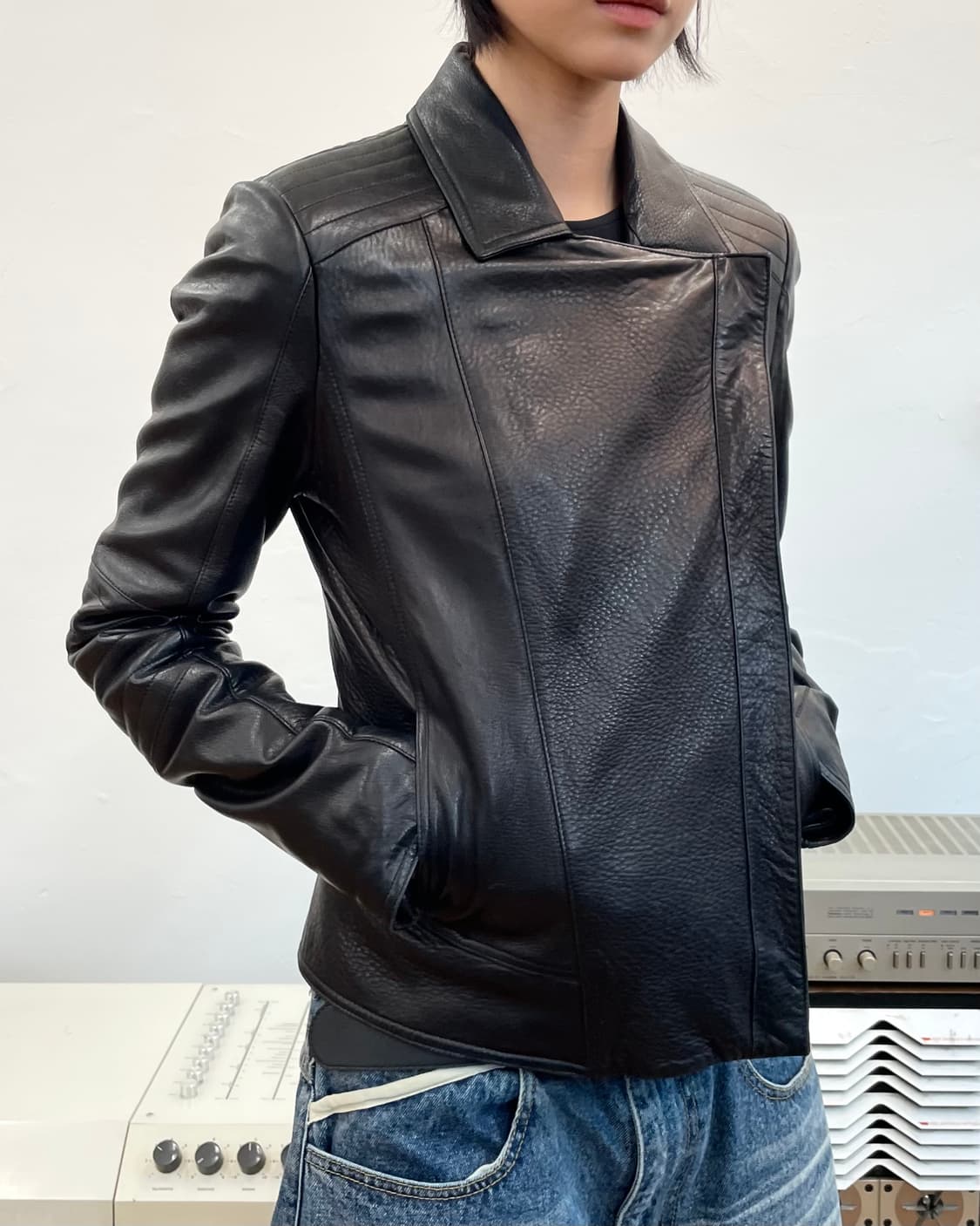 [40] 휴고 보스 레더 모터사이클 자켓 상품이미지2