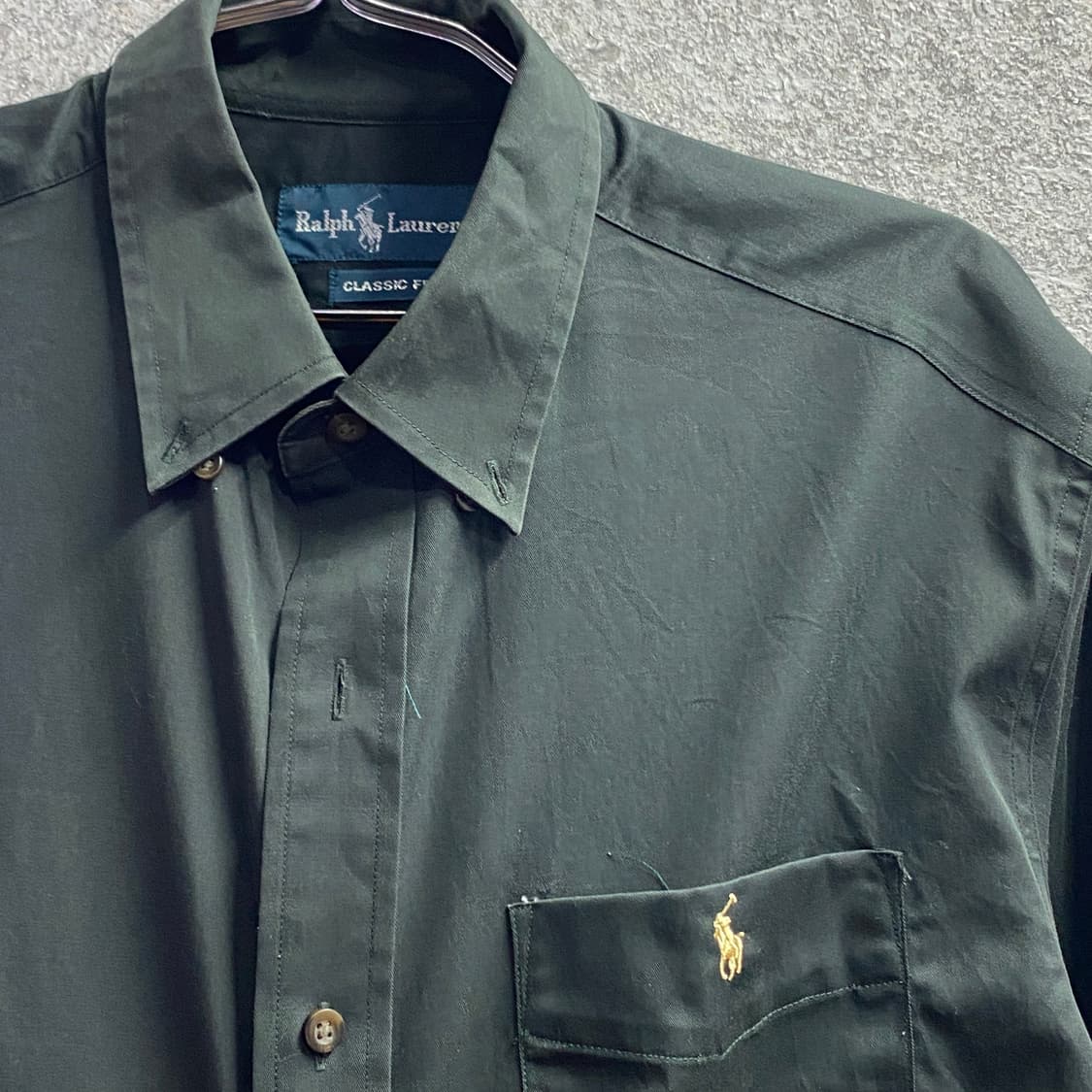 폴로 랄프로렌 클래식핏 딥그레이 셔츠 B3674 상품이미지3