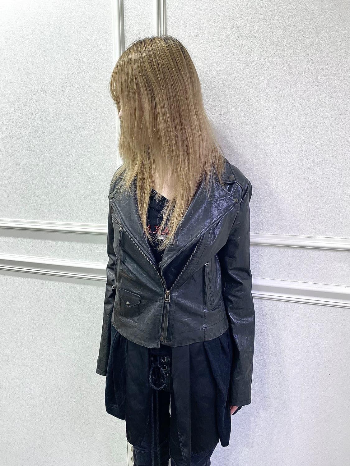 SheepSkin diagonal zipper Detail Jacket 상품이미지8