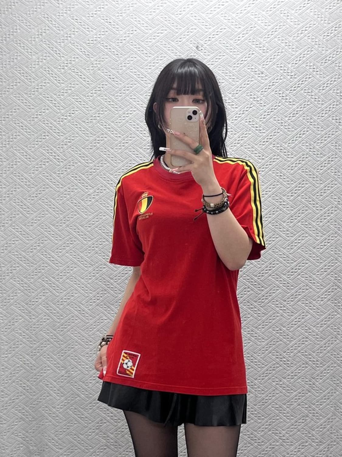 아디다스 올드스쿨 레트로 벨기에 삼선 반팔티 M C11437 상품이미지1