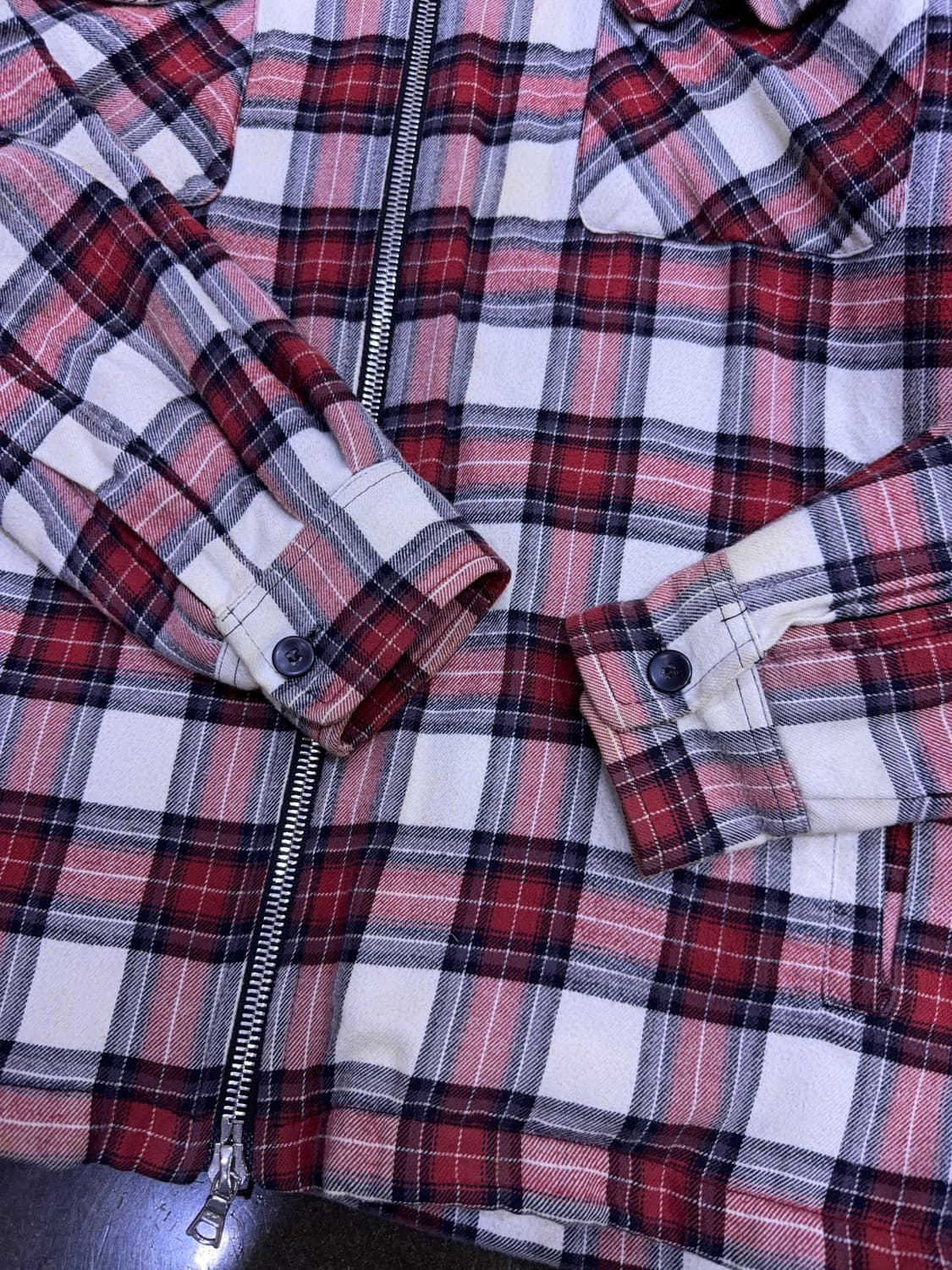 피어오브갓 3rd 체크 포켓 2way 후드집업 자켓 M 상품이미지6