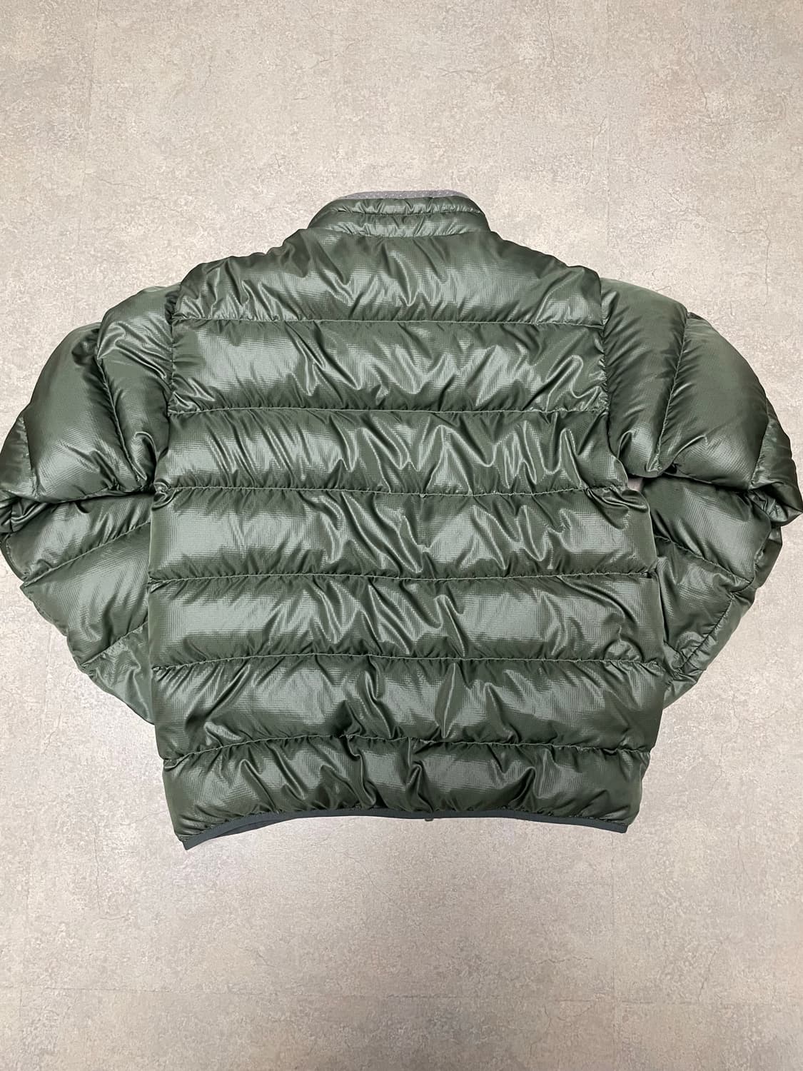 빈티지 몽벨 라이트 알파인 구스 다운 패딩 자켓 올리브 카키 상품이미지5