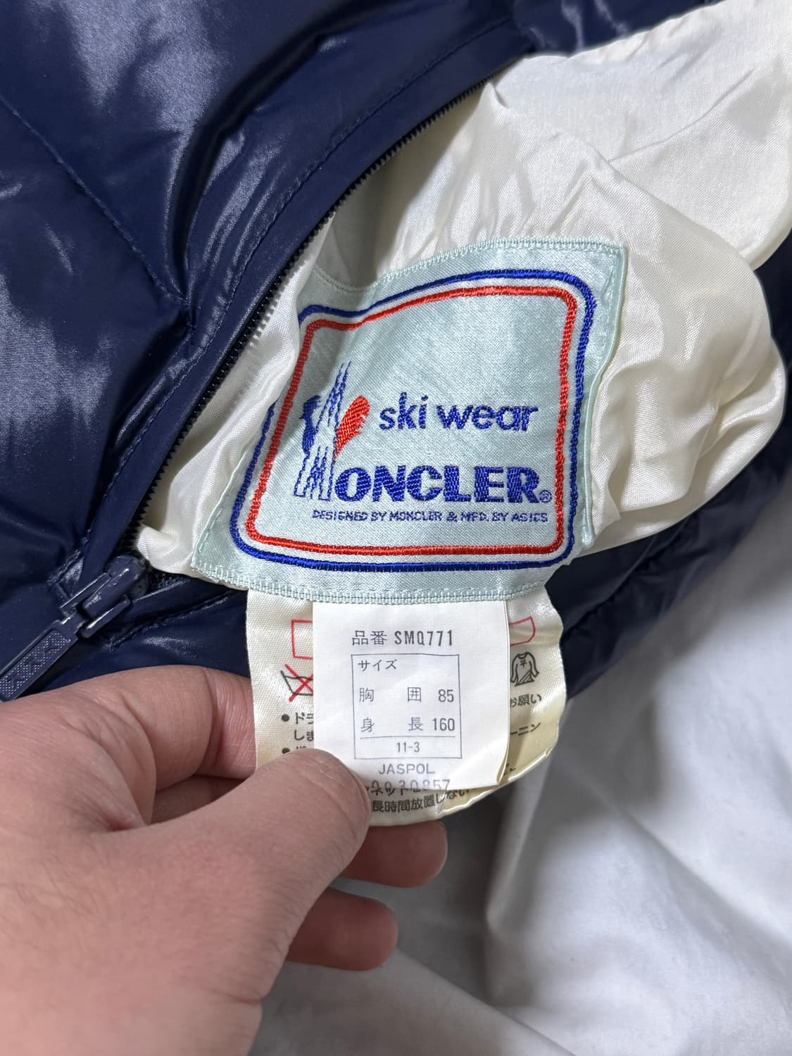 80s 몽클레어 아식스 스키라인 리버시블 패딩 상품이미지9