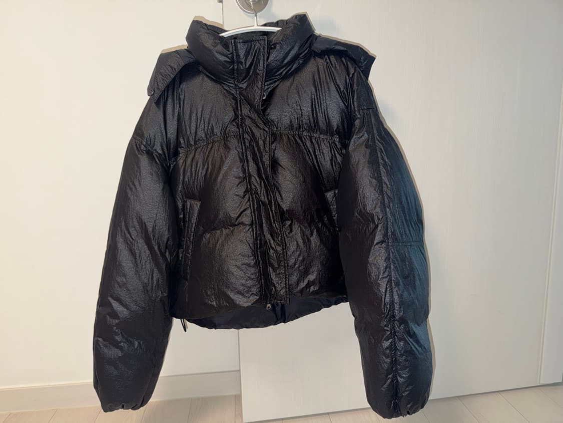 인사일런스우먼 크롭 후디드 패딩 상품이미지9