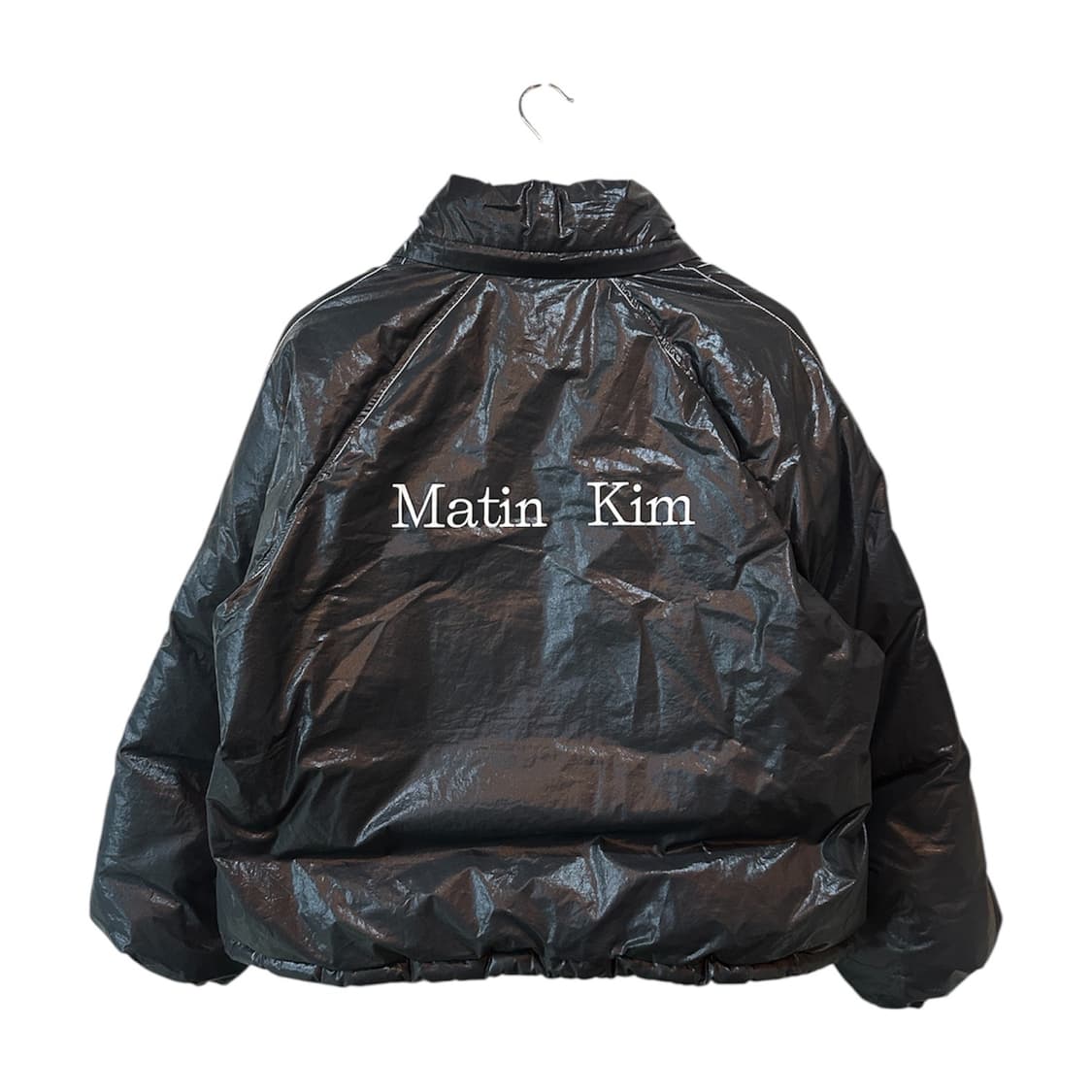 마뗑킴 코팅 덕다운 로고 패딩 상품이미지1