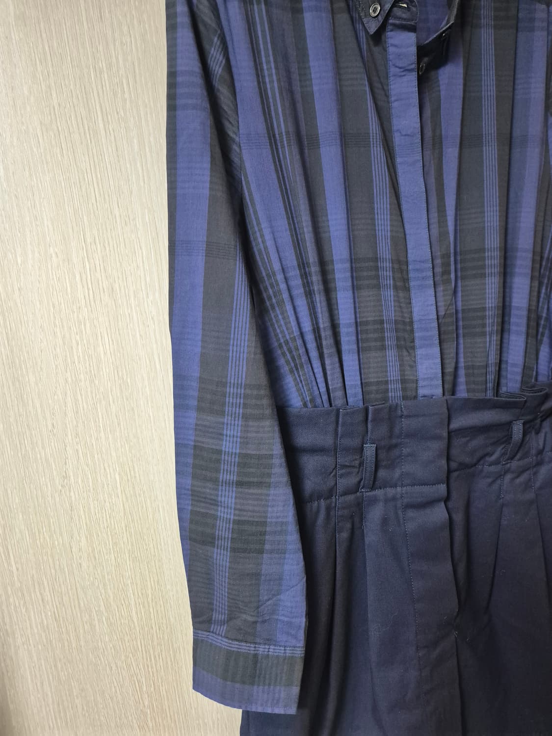 (정품) 버버리 셔츠원피스 배색라인 원피스 6 (40) 상품이미지4