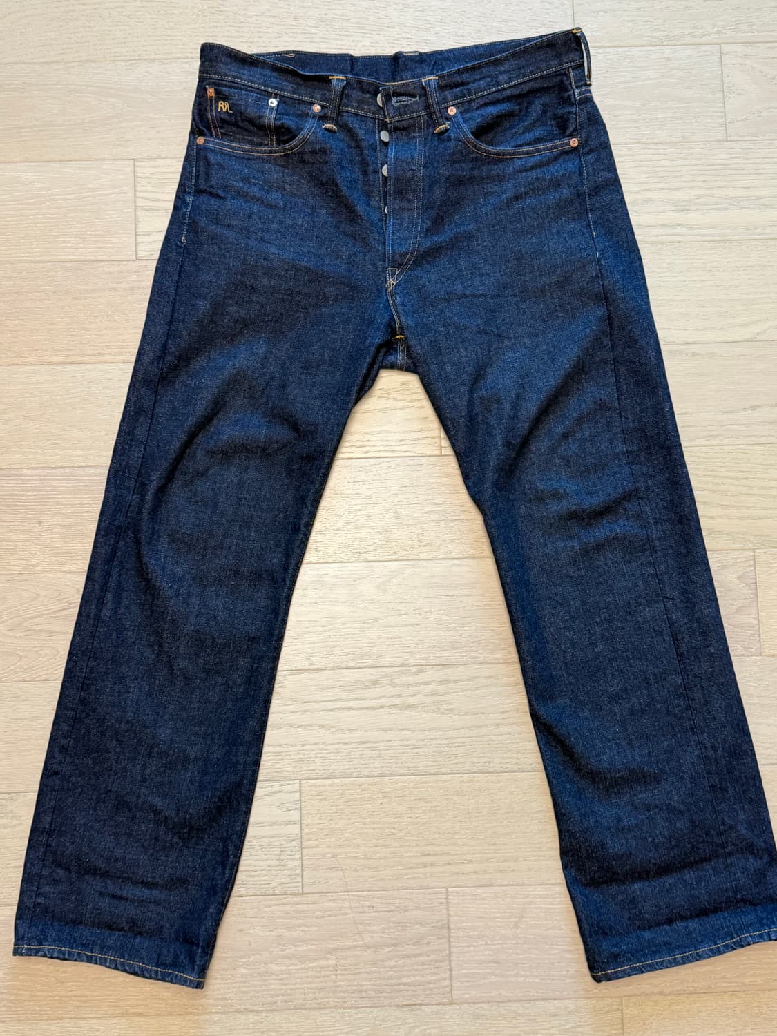 RRL 빈파포 셀비지 원워시 33x32 팝니다. 상품이미지2