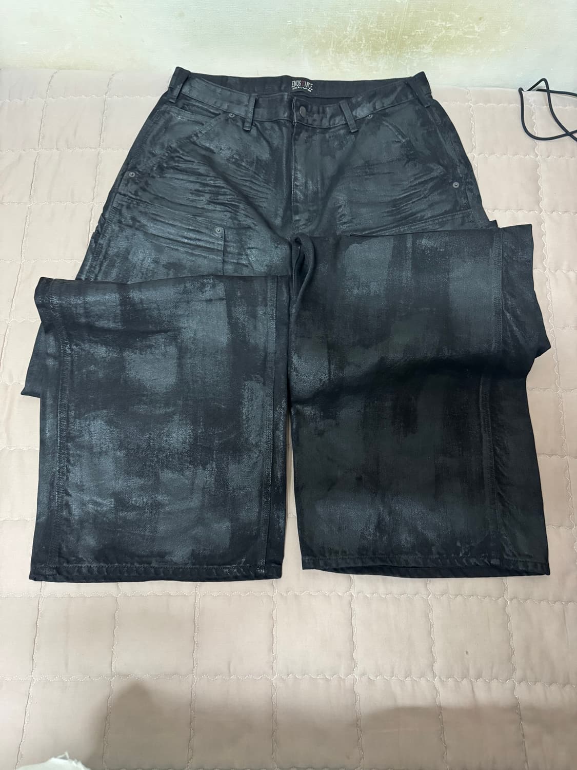 에모스탠스클럽 코티드 와이드 카펜터 배기 3사이즈 상품이미지3