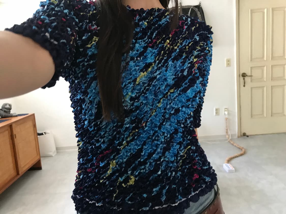 vintage pattern pop corn top 상품이미지2
